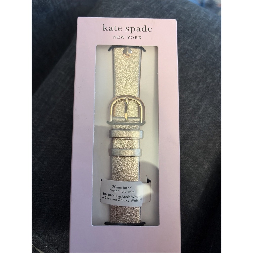 Kate Spade NY Apple Watch Gold tone for 38/40mm Leather/Cuir band